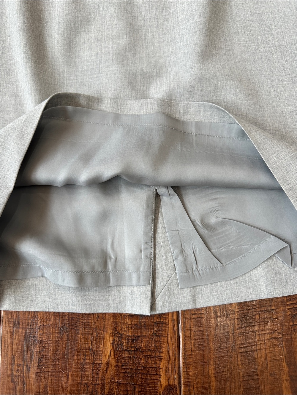 Theory Light Gray Three-Piece Women's Pantsuit - Jacket, Pants & Skirt - Picture 10 of 16